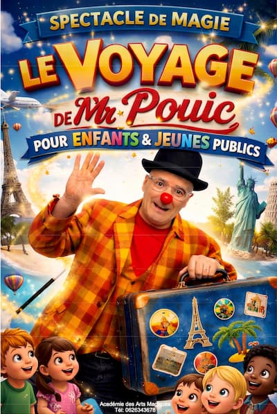 Le tour du monde de Monsieur Pouic - Magicien en costume à carreaux